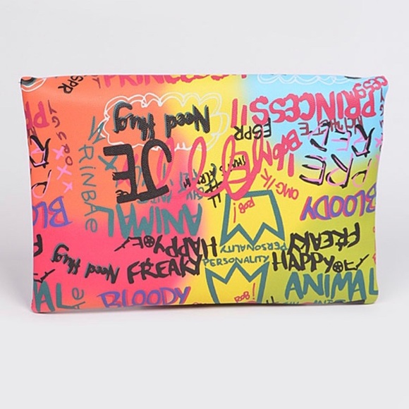 Graffiti Clutch Handbag - Picture 3 of 6